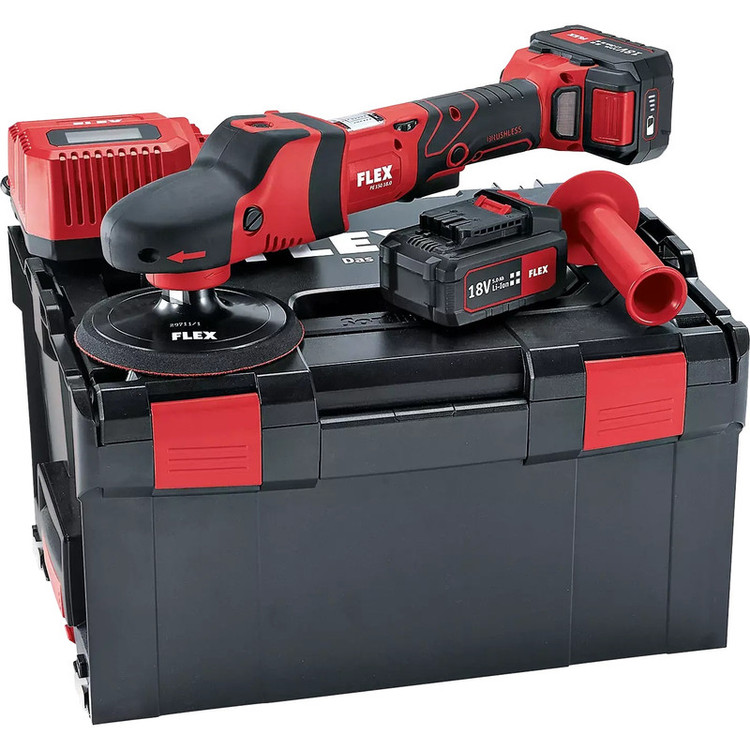 پولیش روتاری شارژی فلکس مدل PE 150 18.0-EC/5.0 Set