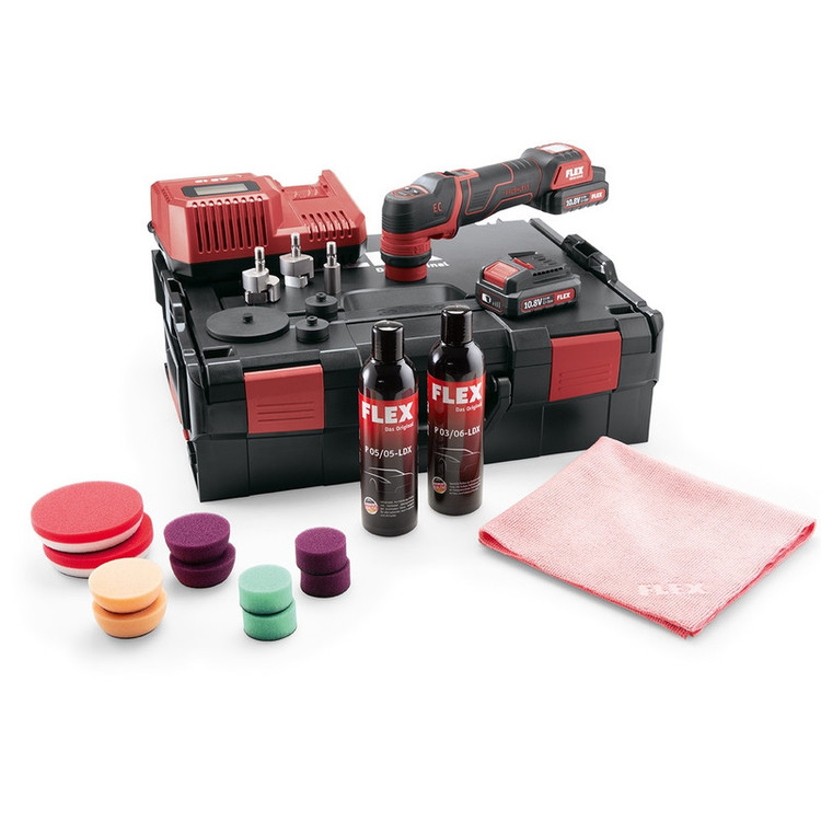 دستگاه پولیش آیبرید و مینیاتوری شارژی فلکس مدل PXE 80 10.8-EC/2.5 P- set کد469076