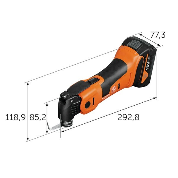 ابزار تعویض شیشه شارژی فاین مدل AMM 700 1.7 Q AUTOGLAS ابعاد