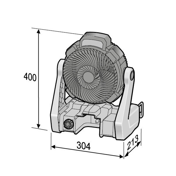 فن دمنده شارژی فلکس مدل CF 18.0/230 کد 503002