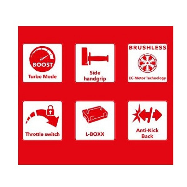 دریل چکشی شارژی فلکس مدل PD 2G 18.0-EC-HD/5.0 Set علایم