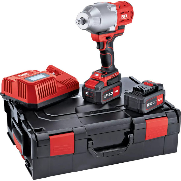 آچار ضربه ای شارژی فلکس مدل IW 1/2" 950 18.0-EC 5.0/Set ست