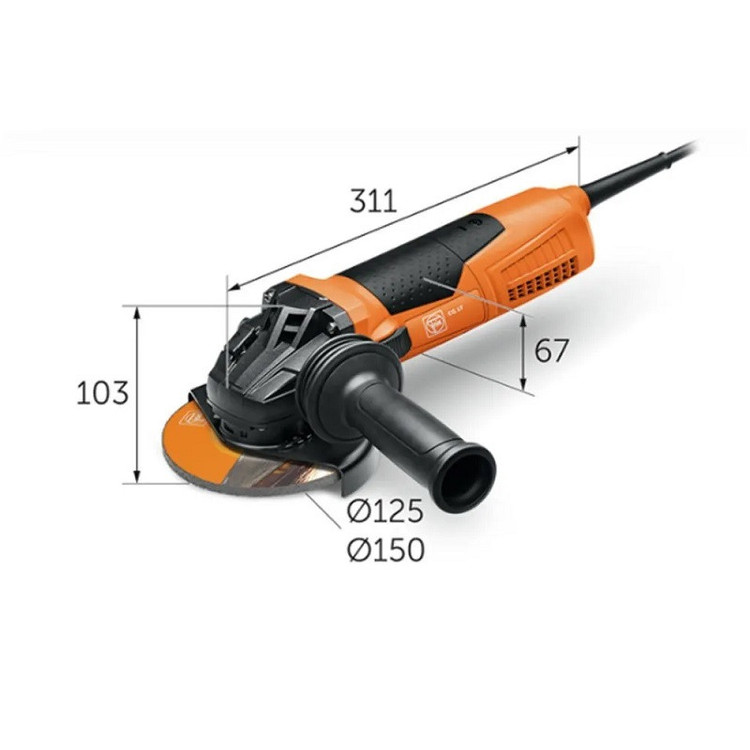 مینی فرز فاین مدل CG 17-125 ابعاد