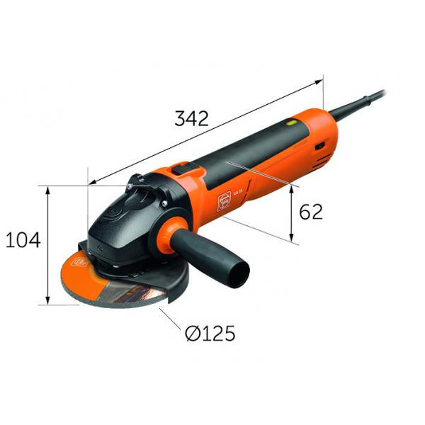 مینی فرز براشلس فاین مدل CG 15-125 BL ابعاد
