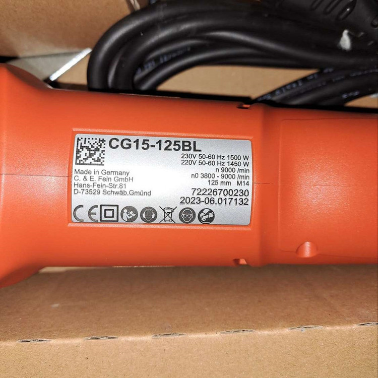مینی فرز براشلس فاین مدل CG 15-125 BL لیبل