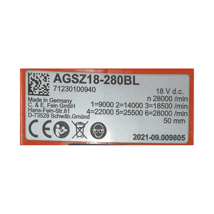 فرز مستقیم/انگشتی شارژی فاین مدل AGSZ 18-280 BL کد 71230162000+92604179020+92604180010