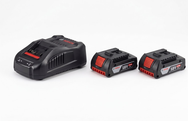 ست باتری و شارژر بوش مدل GAL 1880CV+ 2 x GBA 18V 2.0Ah